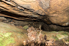 Swffryd Quarry (Monks) cave, September 2015