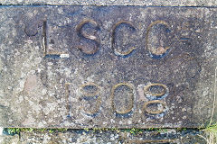 
Cwmtillery Colliery headstone, 'Lancasters Steam Coal Collier', August 2020