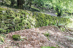 
Gilfach Green pipeline retaining wall, August 2015