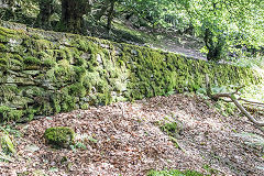 
Gilfach Green pipeline retaining wall, August 2015