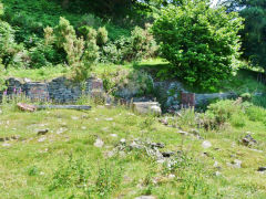 The ruins of Greenmeadow Farm, Abertillery, July 2013