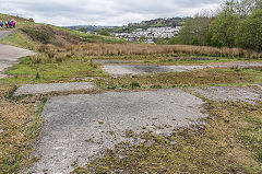 The site of Pentwyn Colliery and the Llanhilleth Colliery tips diposal yard, April 2017