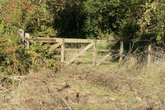 
Six Bells Colliery sidings gate, October 2010