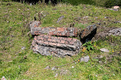 
Tillery Level, 'NCB Tredegar' brickwork, Abertillery, August 2008