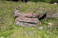 
Tillery Level, 'NCB Tredegar' brickwork, Abertillery, August 2008