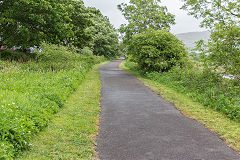 The MTAR trackbed towards Brynmawr, May 2019