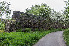 Western Valley Junction, GWR bridge over the Disgwylfa Tramroad, Brynmawr, May 2019