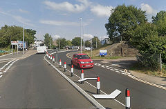 Bridge over Blaina Road at Brynmawr Station, 2024, © Photo courtesy of Google Earth