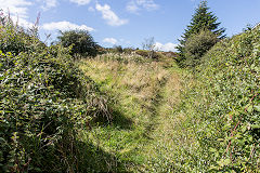 The tramroad to the lower workings behind Clydach Street, Brynmawr, September 2019