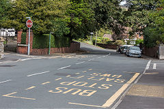 The Clydach Railroad runs along Alma Street, Brynmawr, September 2019