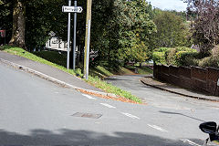 The Clydach Railroad runs along Alma Street, Brynmawr, September 2019