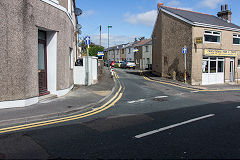 Disgwylfa Tramroad now runs along Clydach Street, Brynmawr, September 2019