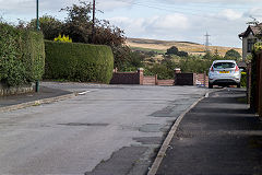 Disgwylfa Tramroad now runs along Clydach Street, Brynmawr, September 2019