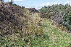 
Disgwylfa Tramroad heads for the bridge over the Clydach, Brynmawr, September 2019