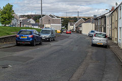 Llangattock Tramroad runs along Lower Bailey Street, Brynmawr, September 2019