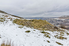 
Level above Trostre Pit, Blaina, January 2015