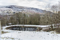 
Reservoir at West Side, Blaina, January 2015