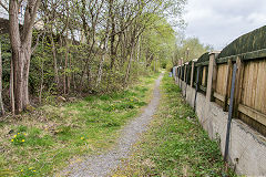 
GWR trackbed at West Side, Blaina, April 2015