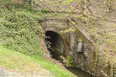 
River Ebbw tunnel at West Side, Blaina, April 2015