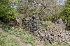 
Trostre Pit reservoir buildings, Blaina, April 2015