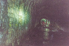 River Ebbw tunnel, Blaina, June 2015
