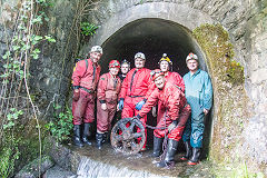 
River Ebbw tunnel, Blaina, June 2015