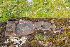 
Ironmongery on the engine base, East Blaina Red Ash Colliery, June 2014