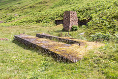 
The base of the ropeway engine, East Blaina Red Ash Colliery, June 2014