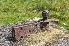 
Ironmongery on the engine base, East Blaina Red Ash Colliery, June 2014