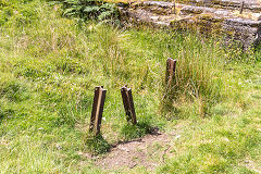 
Ironmongery on the engine base, East Blaina Red Ash Colliery, June 2014