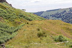 
Henwaun Colliery level tramway embankment, Blaina, June 2014