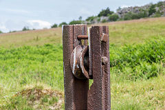 
Henwaun Colliery reservoir pulley, Blaina, June 2014