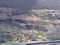 South No 1 level tips from West bank, Cwm and Mon Colliery, Cwm, April 2009