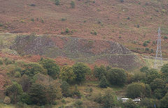 
South No 1 level tips from West bank, Cwm and Mon Colliery, Cwm, October 2011