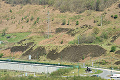 
Cwm and Mon Colliery from West bank, Cwm, April 2011