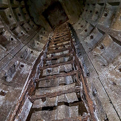 
'Dunkin Donuts' is the River Ebbw tunnel under Victoria, 2018, © Photo courtesy of Gwent Caving Club