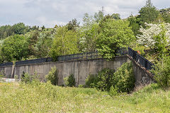 Ebbw Vale Steelworks retaining wall, May 2019
