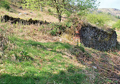 Graig Fawr Colliery foundations, Cwm, April 2011