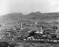 Waun Lwyd Colliery c1950s with Silent Valley tips and incline in background, Ebbw Vale, © Photo courtesy of Geoff Palfrey
