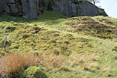 Top of Maes Mawr Quarry incline, Cwm, April 2011