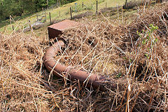 Maes Mawr Quarry water tank and pipework, Cwm, April 2011