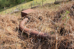 
Maes Mawr Quarry water tank and pipework, Cwm, April 2011