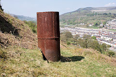 Air vent for Graig Fawr Northern level, Maes Mawr Quarry, Cwm, April 2011