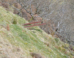 
Top of ropeway to tip, Marine Colliery, Cwm, April 2009