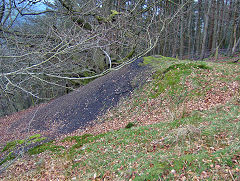 Old levels near Lower Penyfan Colliery, Cwm, April 2009