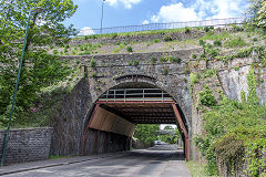 
Pont-y-Gof bridge, the GWR railway route, Ebbw Vale, May 2019