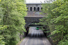 
Pont-y-Gof bridge, the GWR railway route, Ebbw Vale, May 2019