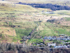 
Silent Valley incline from the West, Ebbw Vale, March 2014