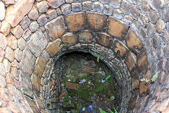 
Interior of the furnace level chimney, Victoria, Ebbw Vale, August 2018