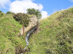 
Waun Lwyd reservoir spillway, Ebbw Vale, August 2010